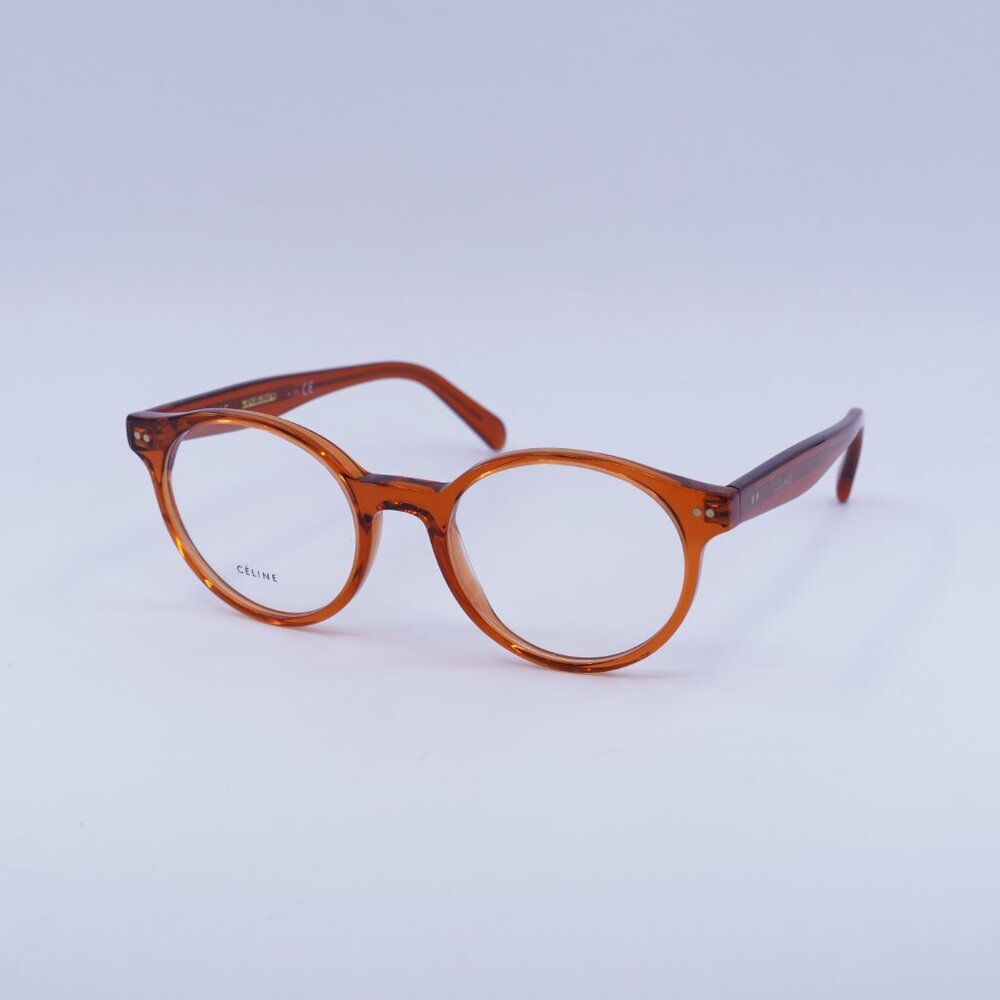🕶️ New Celine CL50008I 042 Eyeglasses - Orange Frame 49mm - Picture 1 of 9